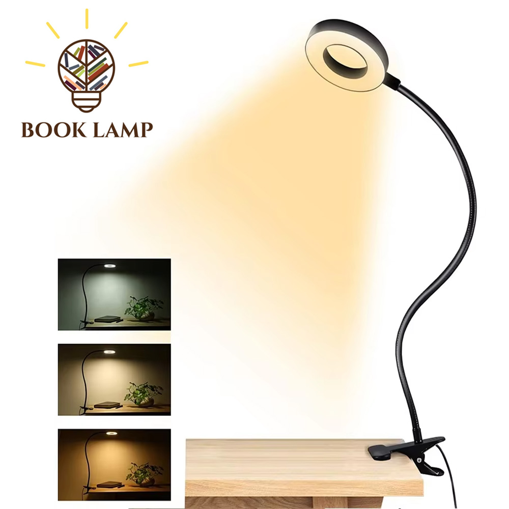 Book Light Flexible - 48 LEDs Clip on Desk Lamp