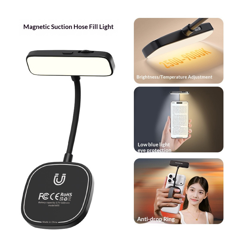 Book Light Flexible - Flexible Adjustable Magnetic Fill Light Mini