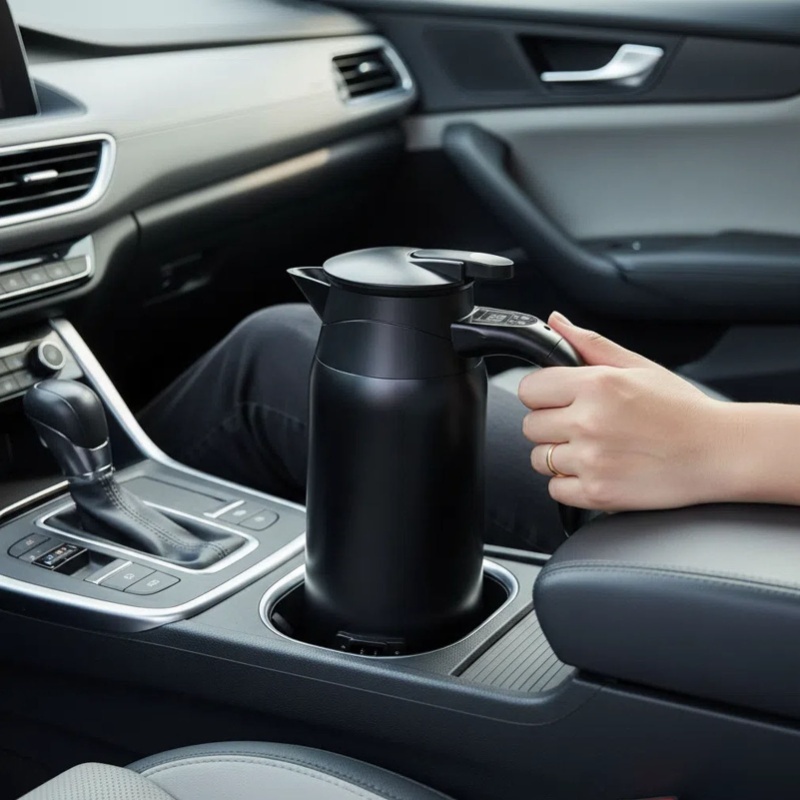 Portable Travel Kettle - Portable Car Electric Kettle 800ml 304