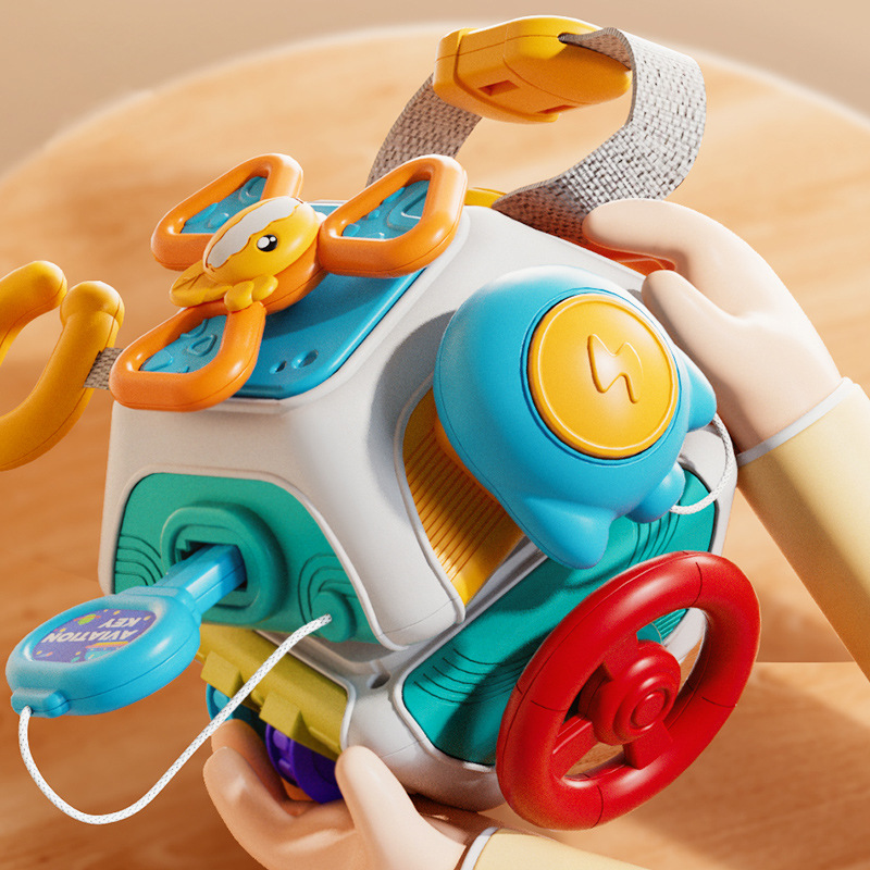 Travel Accessories For Baby - Baby Busy Board Cube Montessori Sensory