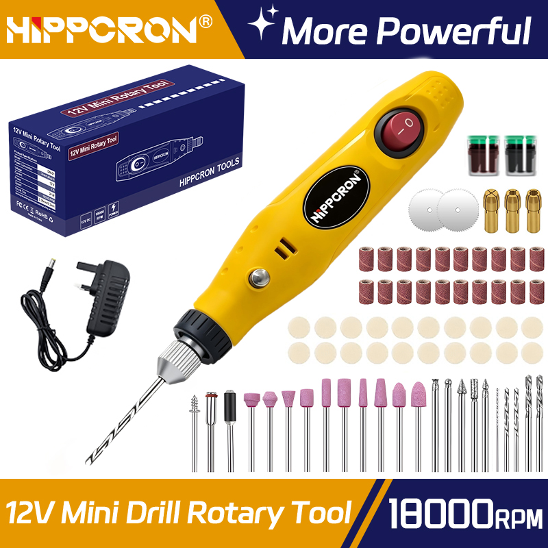 Travel Accessories Uk - Hippcron Mini Handheld Electric Drill Pen