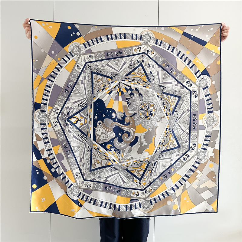 Travel Accessories Neck - Silk Square Scarf Women Accurate Hem