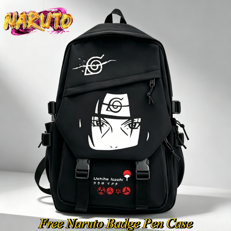 Travel Accessories Gift Set - NARUTO Cartoon Backpack Two-dimensional Student School