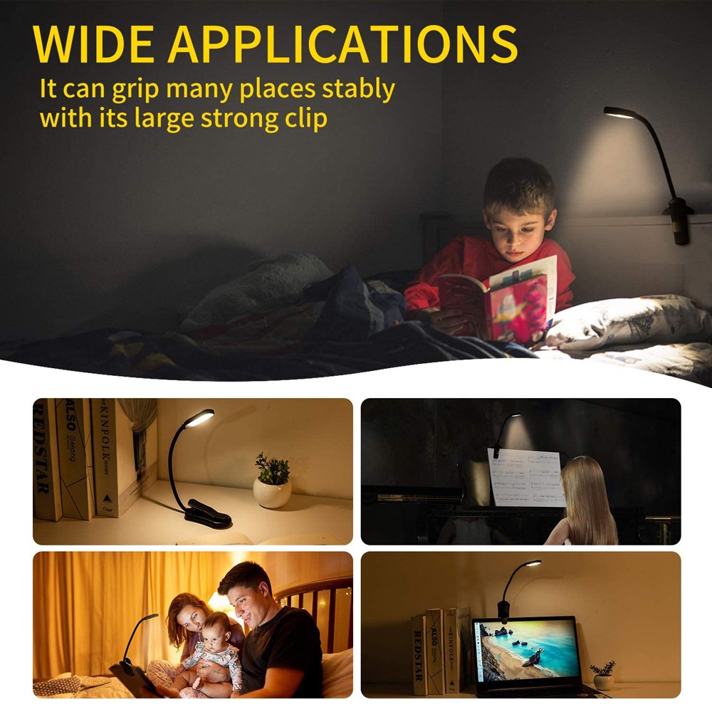 LED Book Light USB Rechargeabl - Book Light Flexible 评论和价格