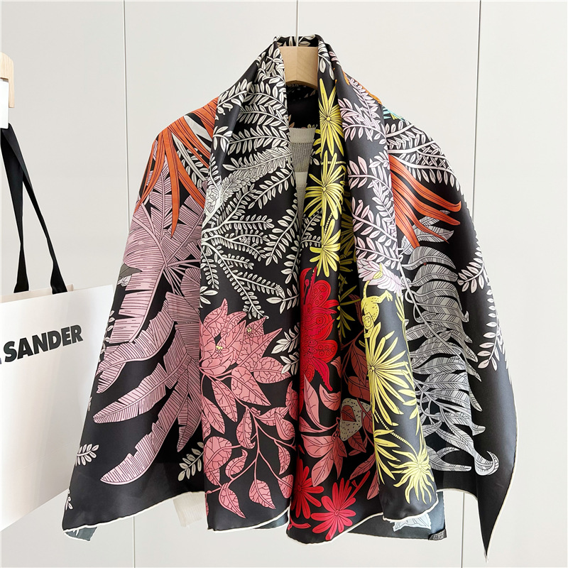 14mm Silk Scarf Women Hand Rol - Travel Accessories Neck 评论和价格