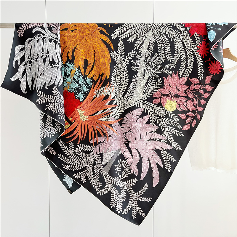14mm Silk Scarf Women Hand Rol - Travel Accessories Neck 评论和价格