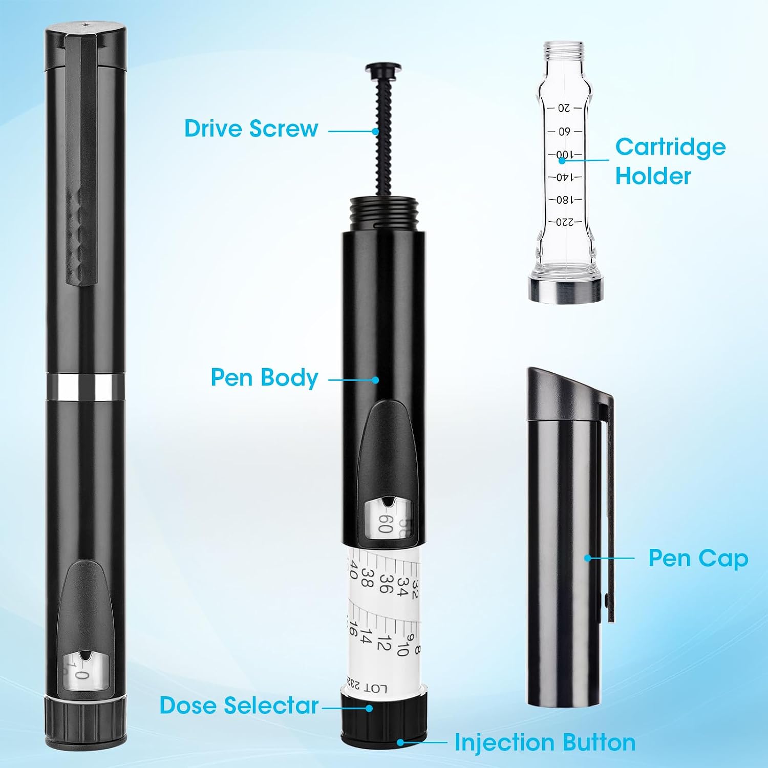60 Units Peptide Pen Injector  - Travel Accessories Personalised 评论和价格
