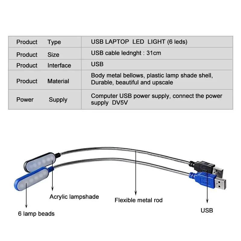 Flexible Bendable Gooseneck Mi - Book Light Flexible 评论和价格