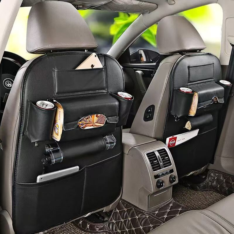 PU Leather Car Seat Organizer  - Car Seat Travel Bag 评论和价格