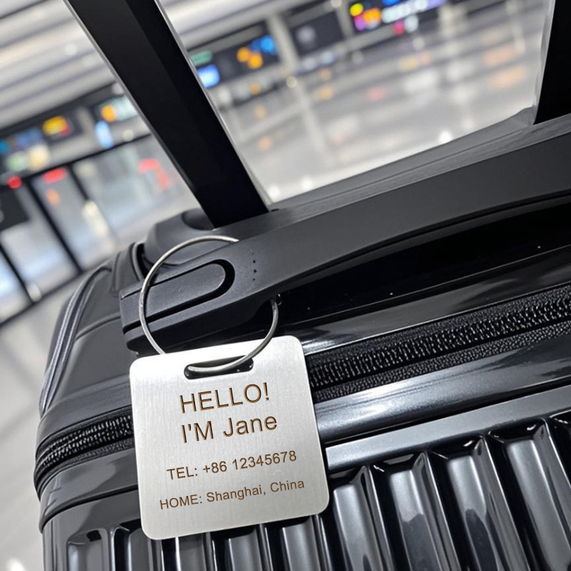 Custom Name Luggage Tag Laser  - Travel Accessories Organizer 评论和价格
