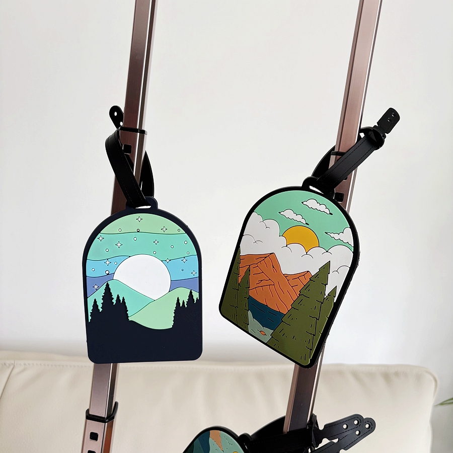 1/3/6pcs landscape luggage tag - Travel Accessories Personalised 评论和价格