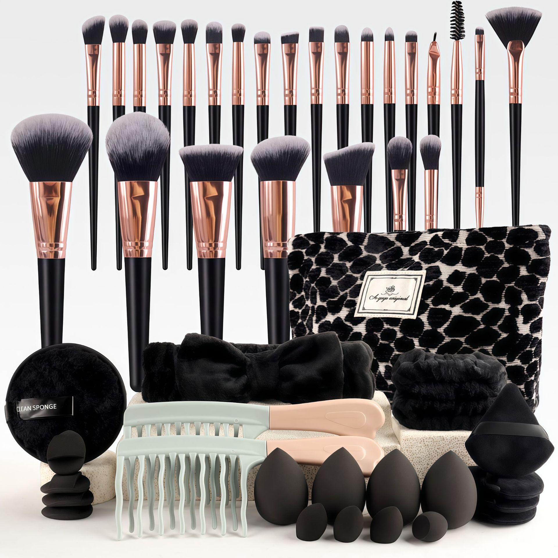 Makeup Brush Set Chic Fragranc - Travel Accessories Kit Bag 评论和价格