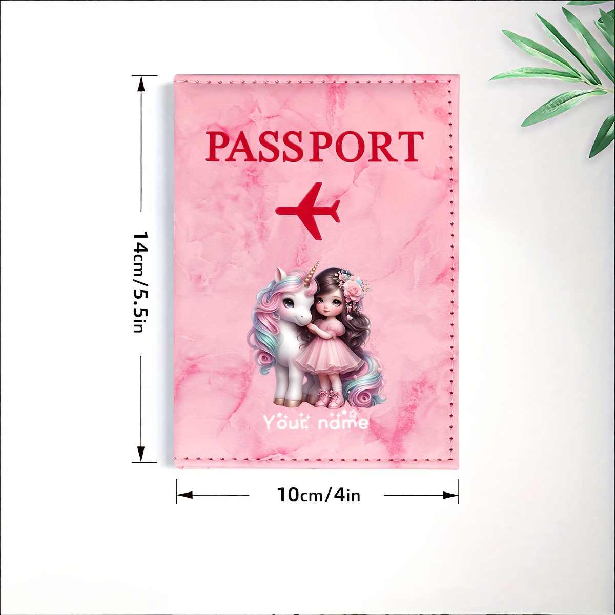 Unicorn Girl Pattern PU Passpo - Travel Accessories Personalised 评论和价格
