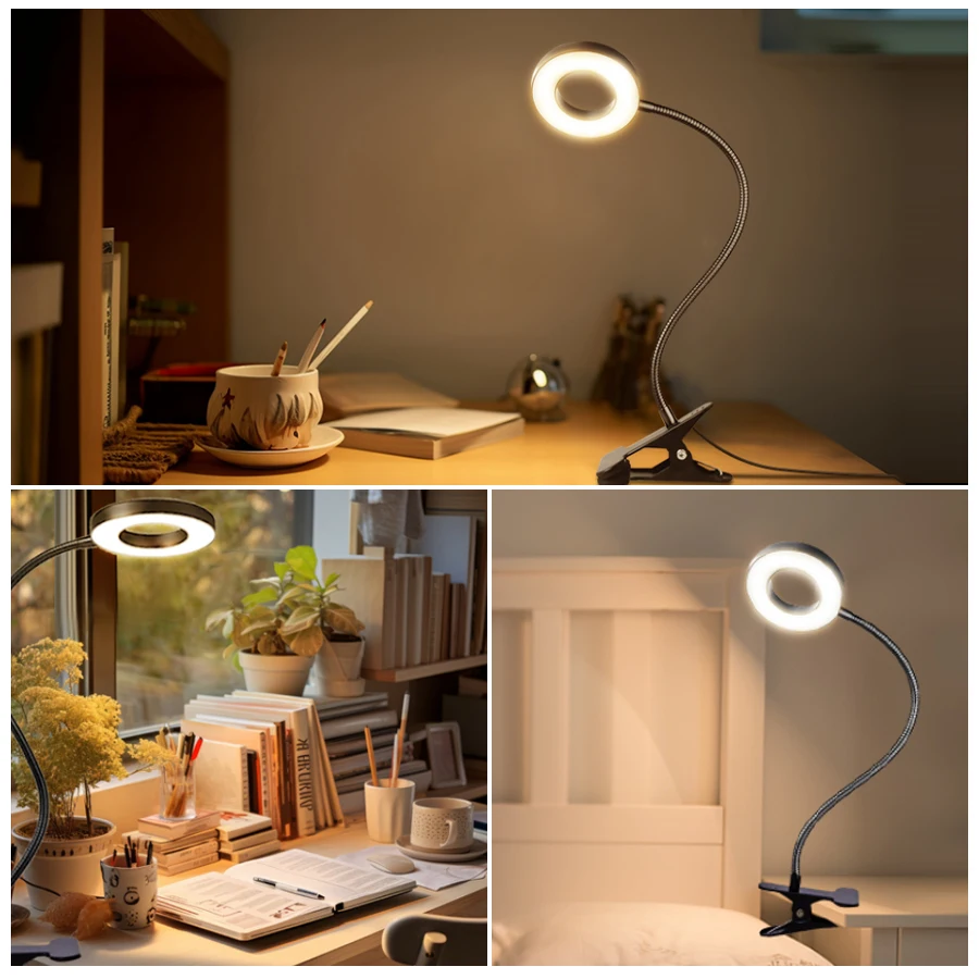 48 LEDs Clip on Desk Lamp 360° - Book Light Flexible 评论和价格