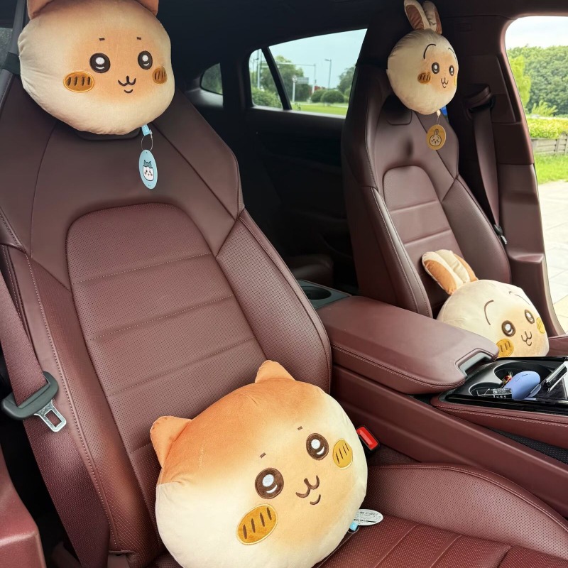 Anime Chiikawa Car Seat Pillow - Travel Accessories Comfort 评论和价格