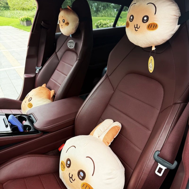 Anime Chiikawa Car Seat Pillow - Travel Accessories Comfort 评论和价格