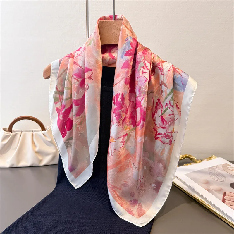 Imitation Square Scarf For Wom - Travel Accessories Luxury 评论和价格