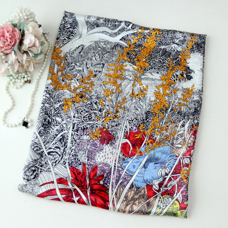 110CM Silk Scarf Luxury Hand R - Travel Accessories Neck 评论和价格