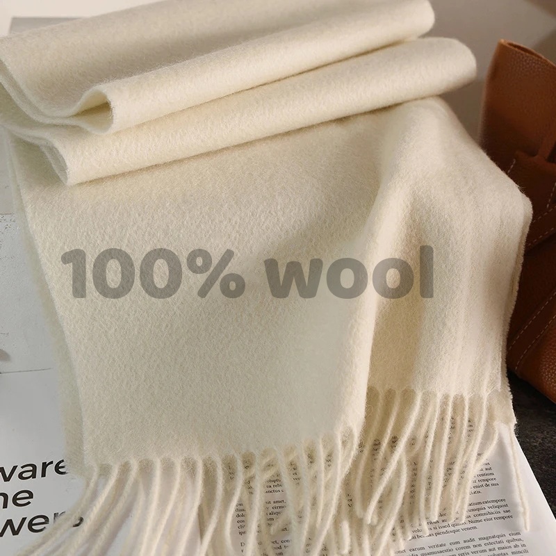 Knitted Scarf Women 100% Wool  - Travel Accessories Neck 评论和价格