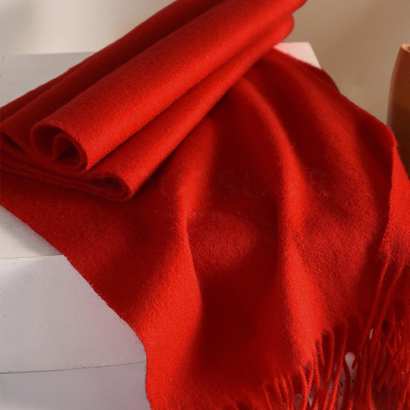 Knitted Scarf Women 100% Wool  - Travel Accessories Neck 评论和价格