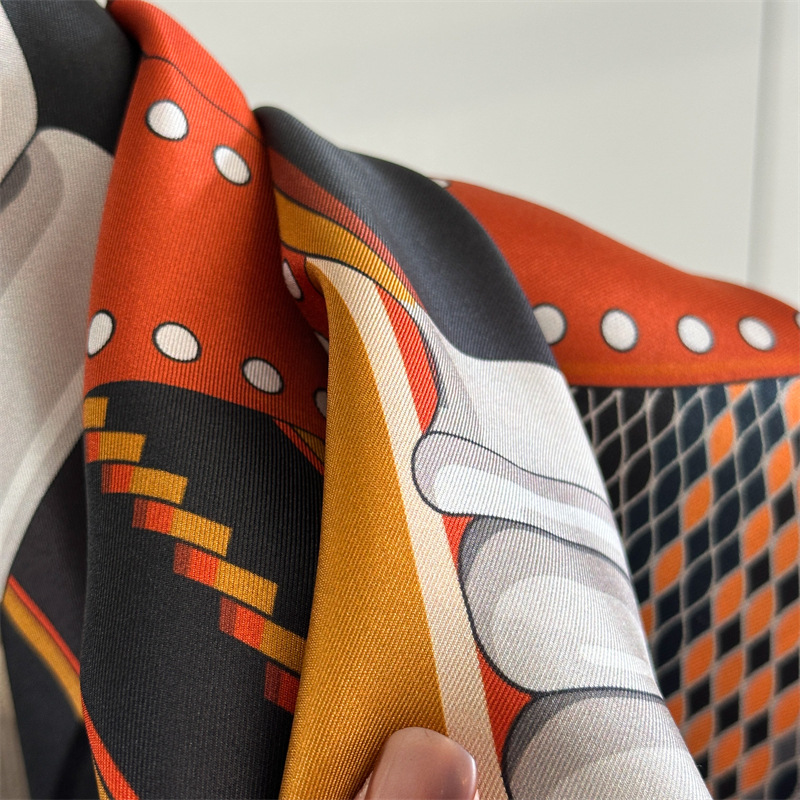 Saddle Print Silk Scarf Luxury - Travel Accessories Neck 评论和价格