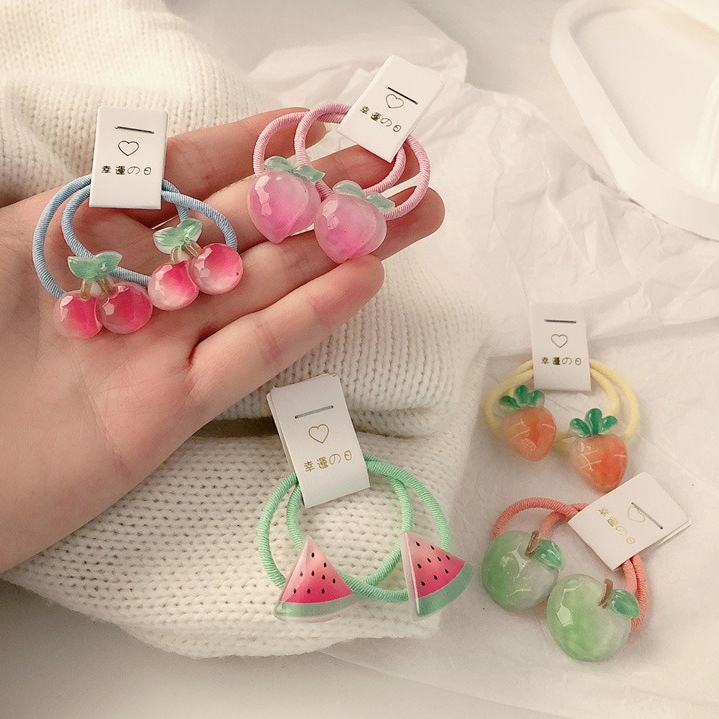 Kids Carrot Hair Ties 5 Pair N - Travel Accessories For Baby 评论和价格