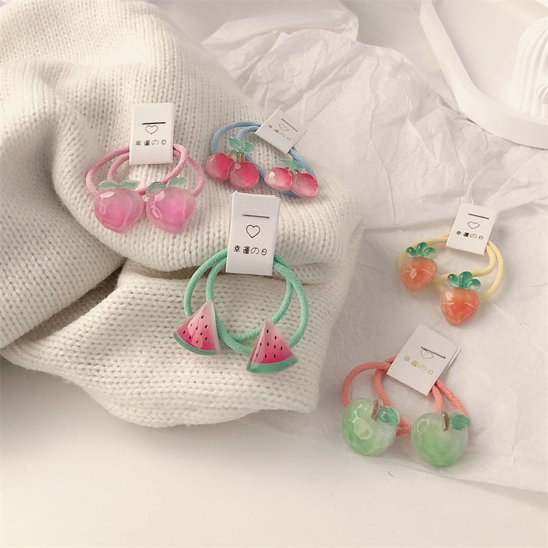 Kids Carrot Hair Ties 5 Pair N - Travel Accessories For Baby 评论和价格