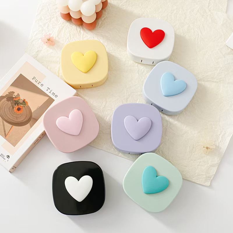 Heart Contact Lens Case with M - Travel Accessories Comfort 评论和价格