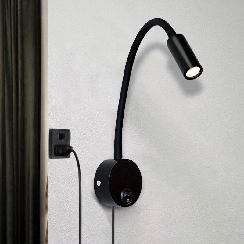 3W Bronze Gooseneck LED Wall L - Book Light Flexible 评论和价格