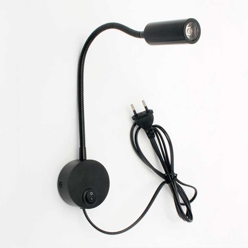 3W Bronze Gooseneck LED Wall L - Book Light Flexible 评论和价格