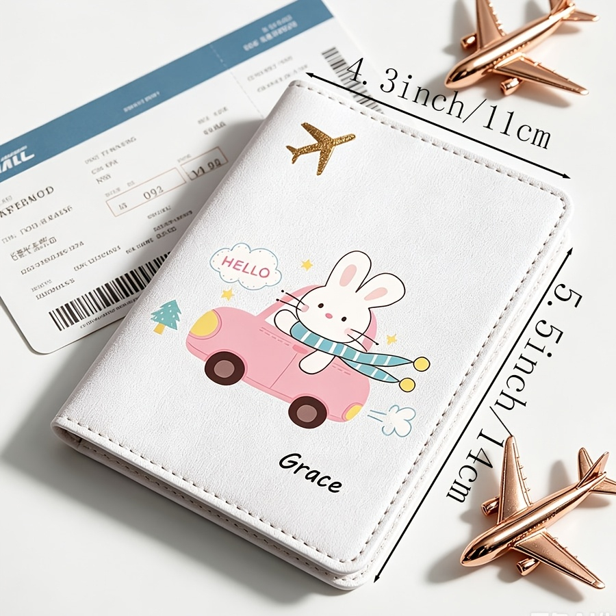 Custom Name Rabbit Cartoon Pas - Travel Accessories Personalised 评论和价格