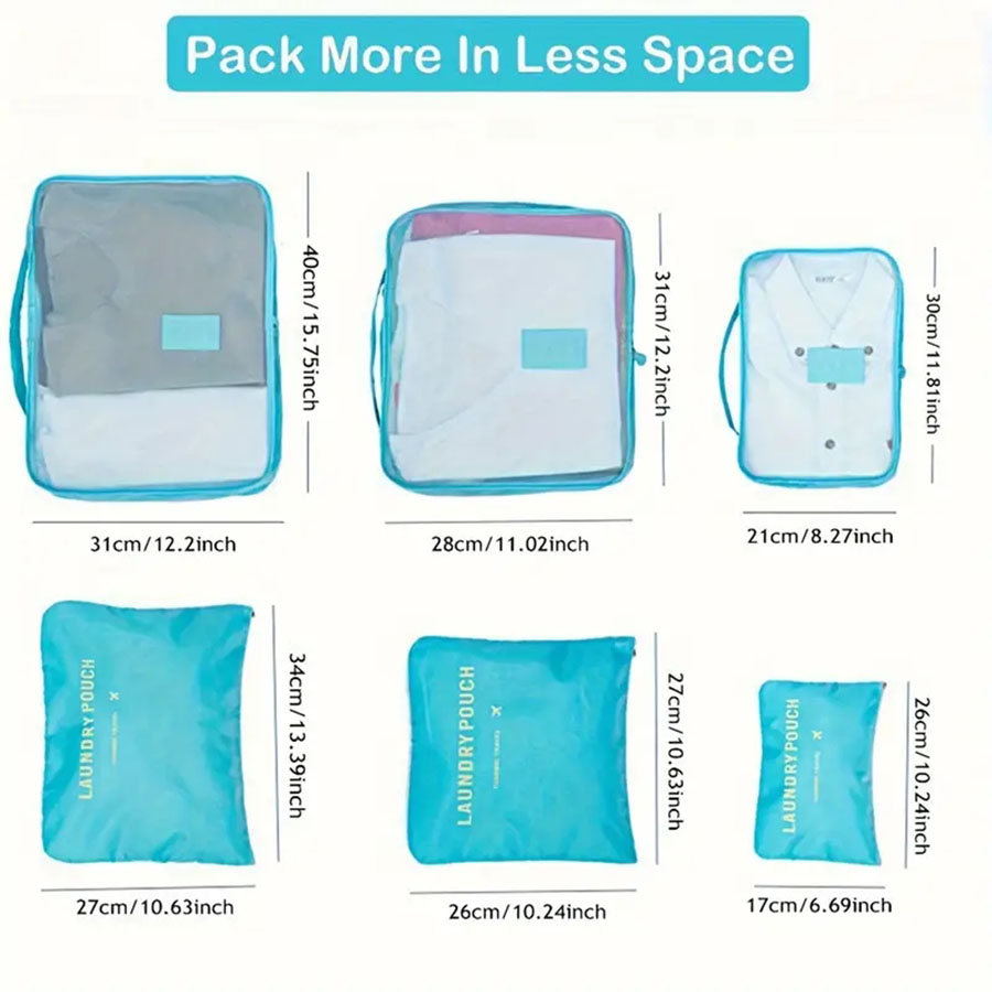 6pcs Travel Organizer Storage  - Travel Accessories Comfort 评论和价格