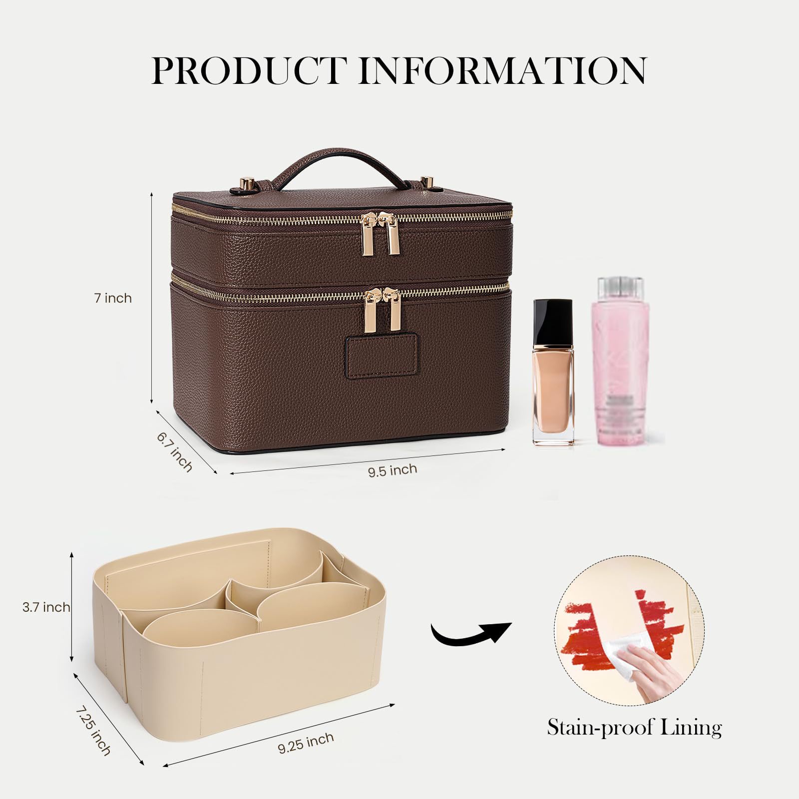 Large Capacity Double-layer Lu - Travel Accessories Luxury 评论和价格