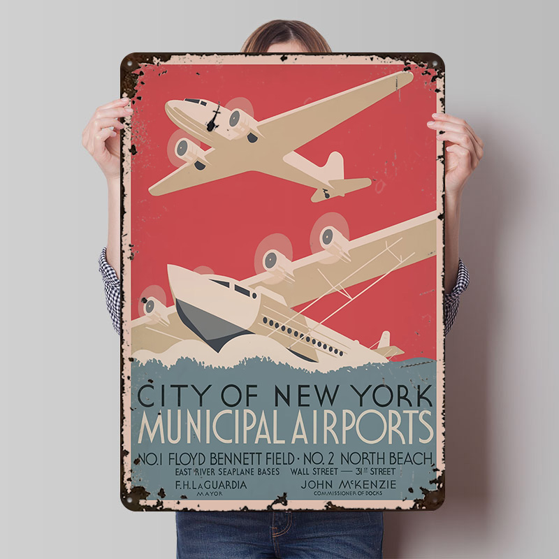 Vintage NYC New York Airports  - Travel Accessories Nyc 评论和价格