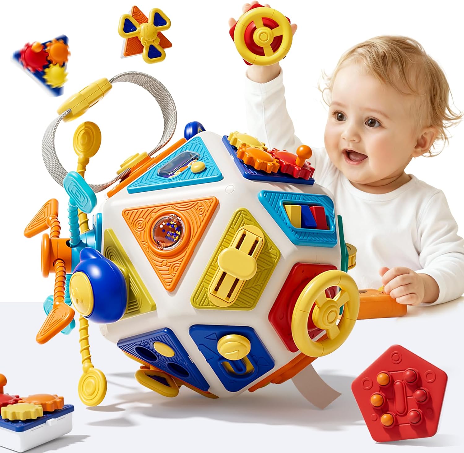 Baby Busy Board Activity Cube  - Travel Accessories For Baby 评论和价格