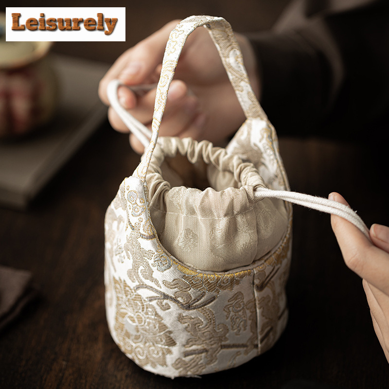 Chinese Brocade Drawstring Tea - Travel Accessories Kit Bag 评论和价格