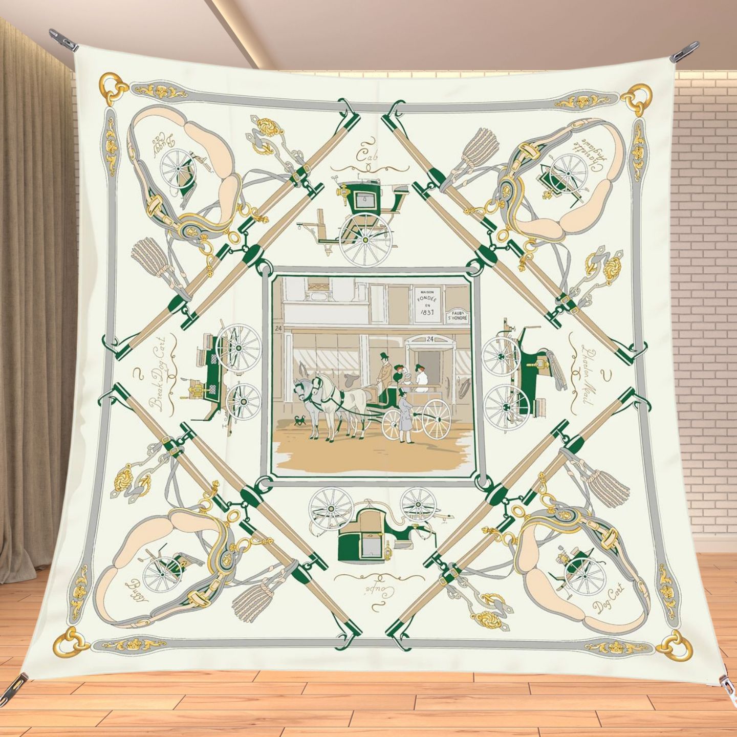 90cm Twill Silk Like Square Sc - Travel Accessories Neck 评论和价格