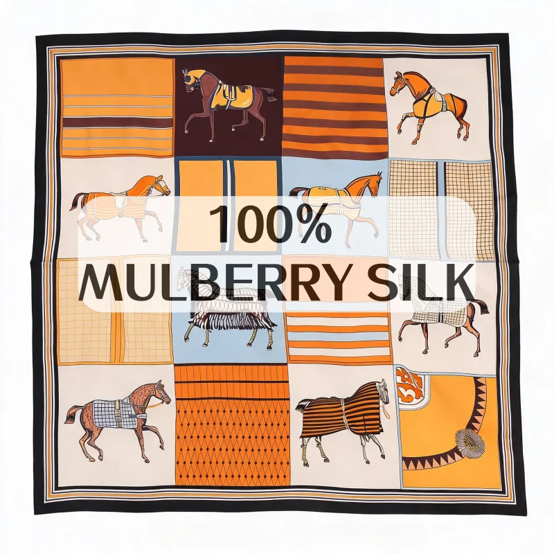 Luxury 100% MULBERRY SILK Squa - Travel Accessories Neck 评论和价格