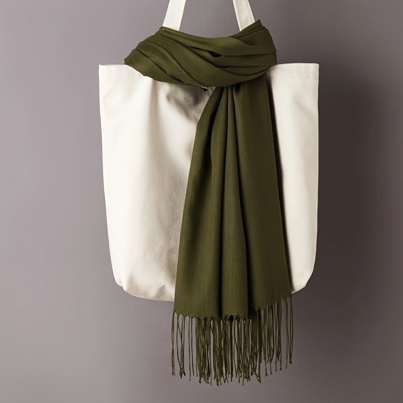 Unisex Classic Solid Color Sca - Travel Accessories Comfort 评论和价格