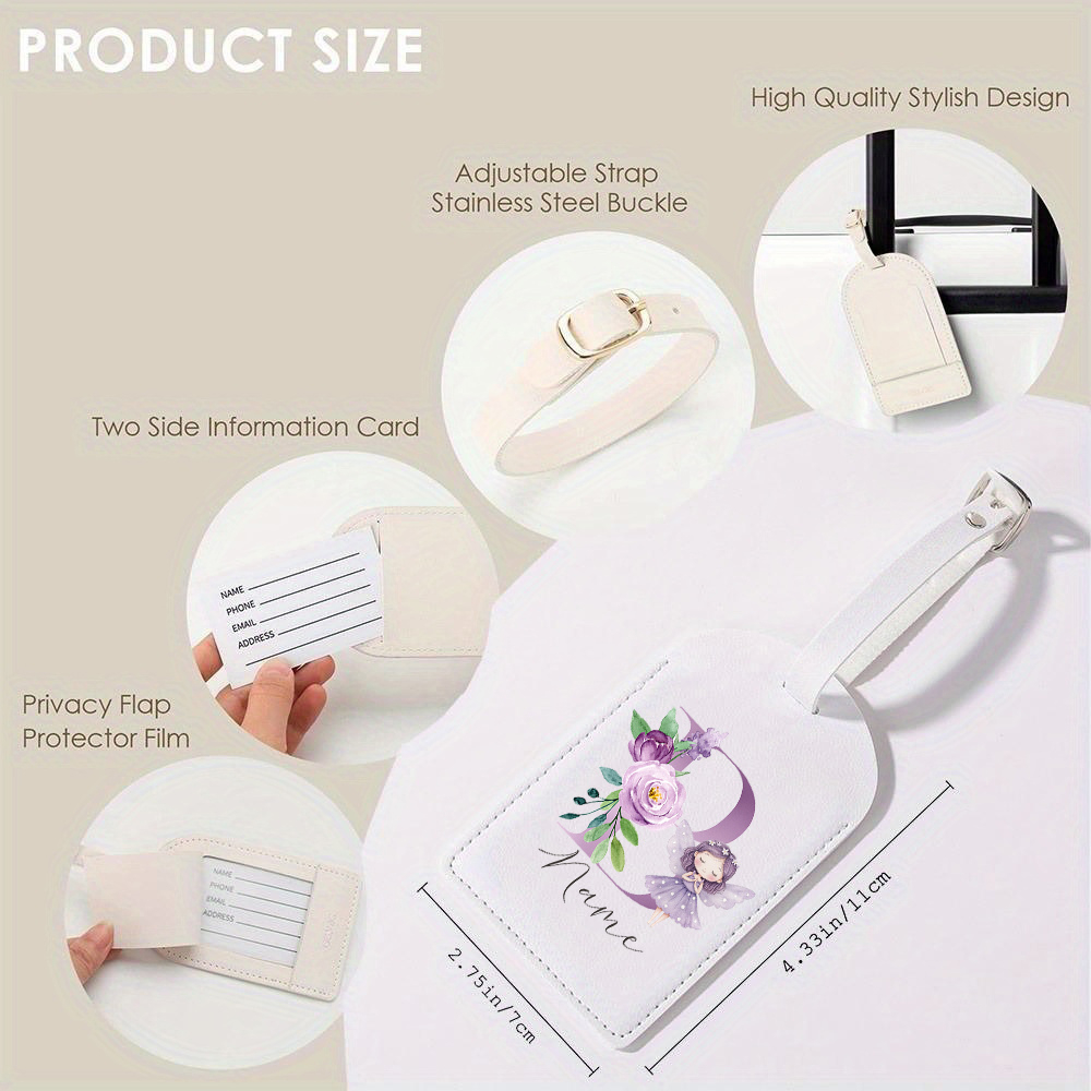 Personalized PU Luggage Tag, F - Travel Accessories Personalised 评论和价格