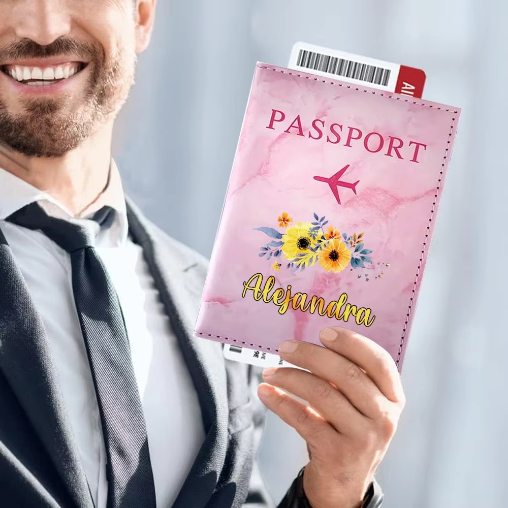 Customized Name Synthetic Leat - Travel Accessories Personalised 评论和价格