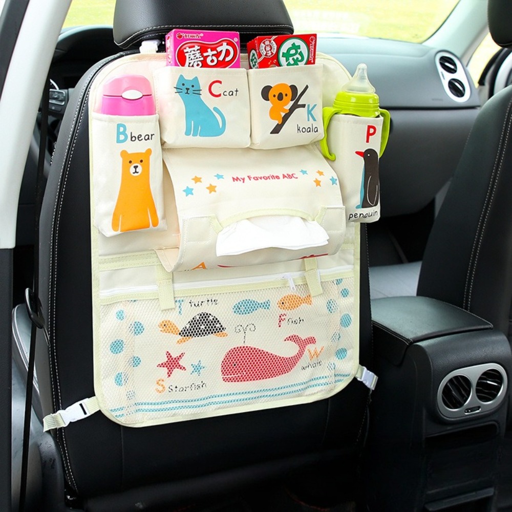 Cartoon Backseat Car Organizer - Car Seat Travel Bag 评论和价格