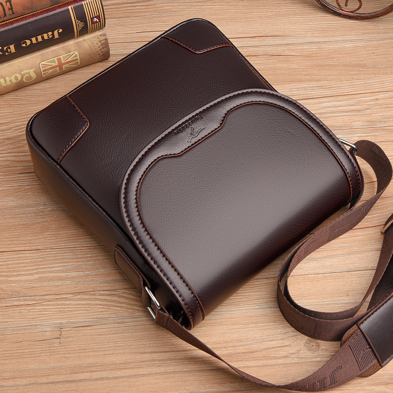 Luxury Brand Men Leather Shoul - Travel Accessories Luxury 评论和价格