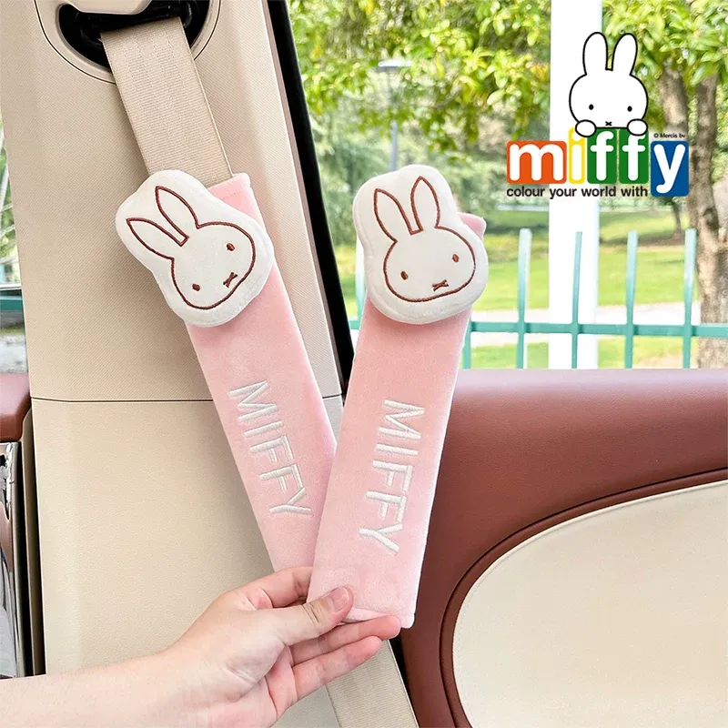 Kawaii Miffy Car Seat Belt Sho - Travel Accessories Comfort 评论和价格