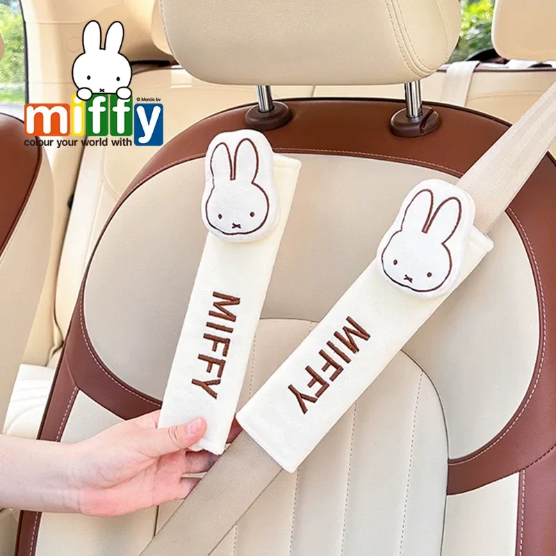 Kawaii Miffy Car Seat Belt Sho - Travel Accessories Comfort 评论和价格