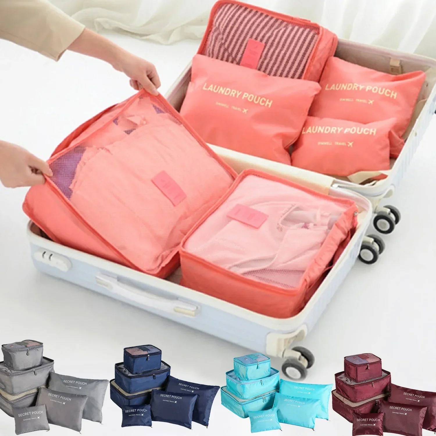 6pcs Set Travel Storage Bags S - Travel Accessories Gift Set 评论和价格