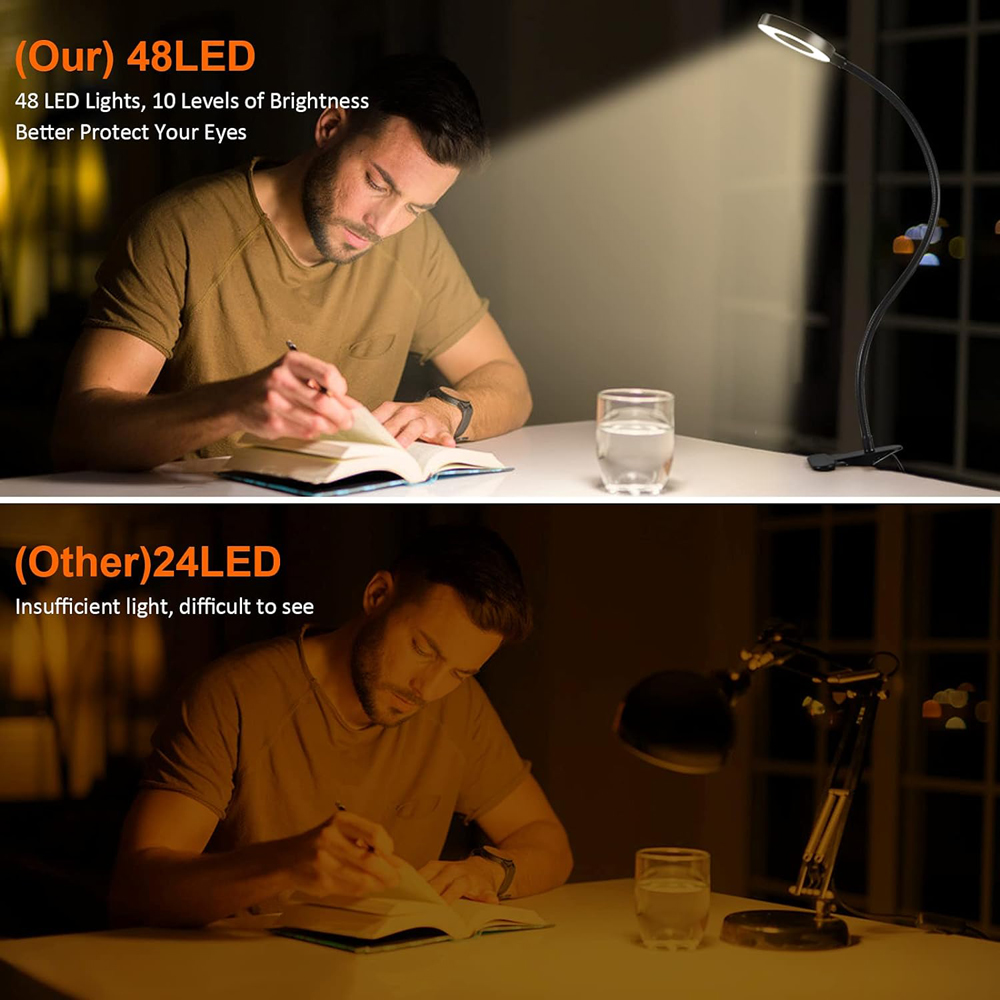 360° Flexible 48 LEDs Desk Lam - Book Light Flexible 评论和价格