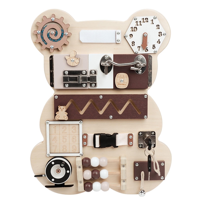 Montessori Activity Board Toy  - Travel Accessories For Baby 评论和价格