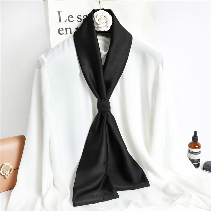 Red Solid Color Long Silk Scar - Travel Accessories Neck 评论和价格
