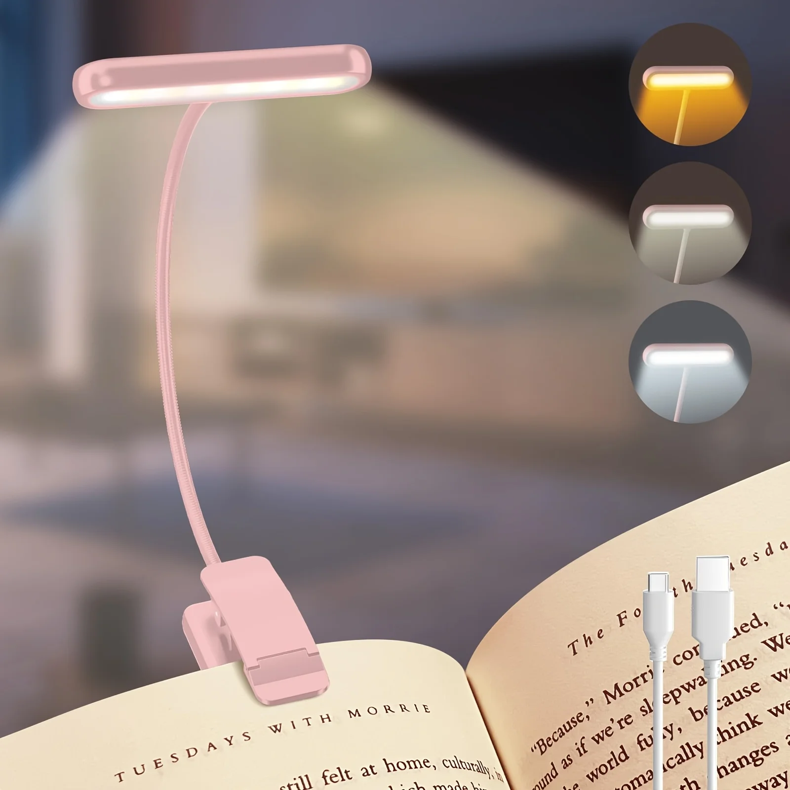 Portable Flexible Easy Clip Ni - Book Light Flexible 评论和价格